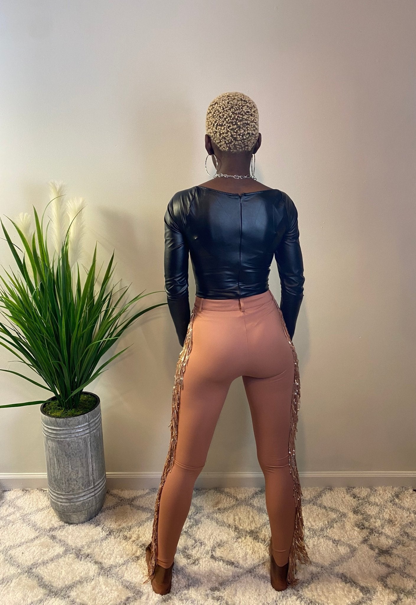 Shake It Sequin Fringe Pants - IFUL BOUTIQUE