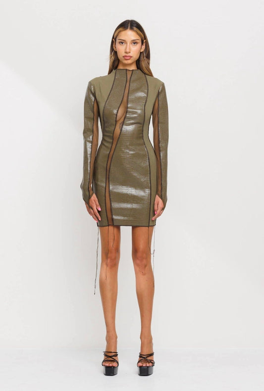 Reptilian Dress - IFUL BOUTIQUE