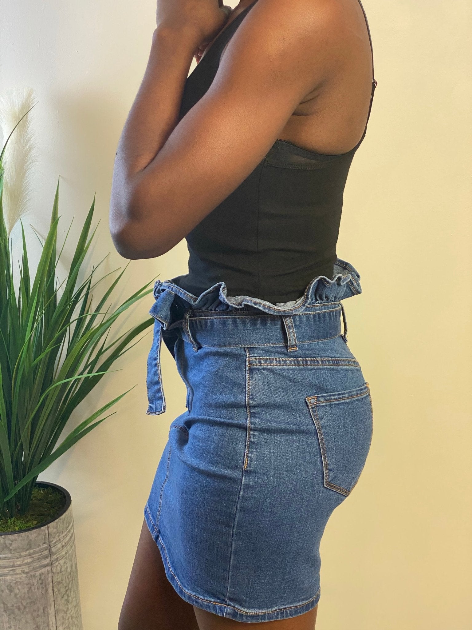 Tulip Denim Skirt - IFUL BOUTIQUE